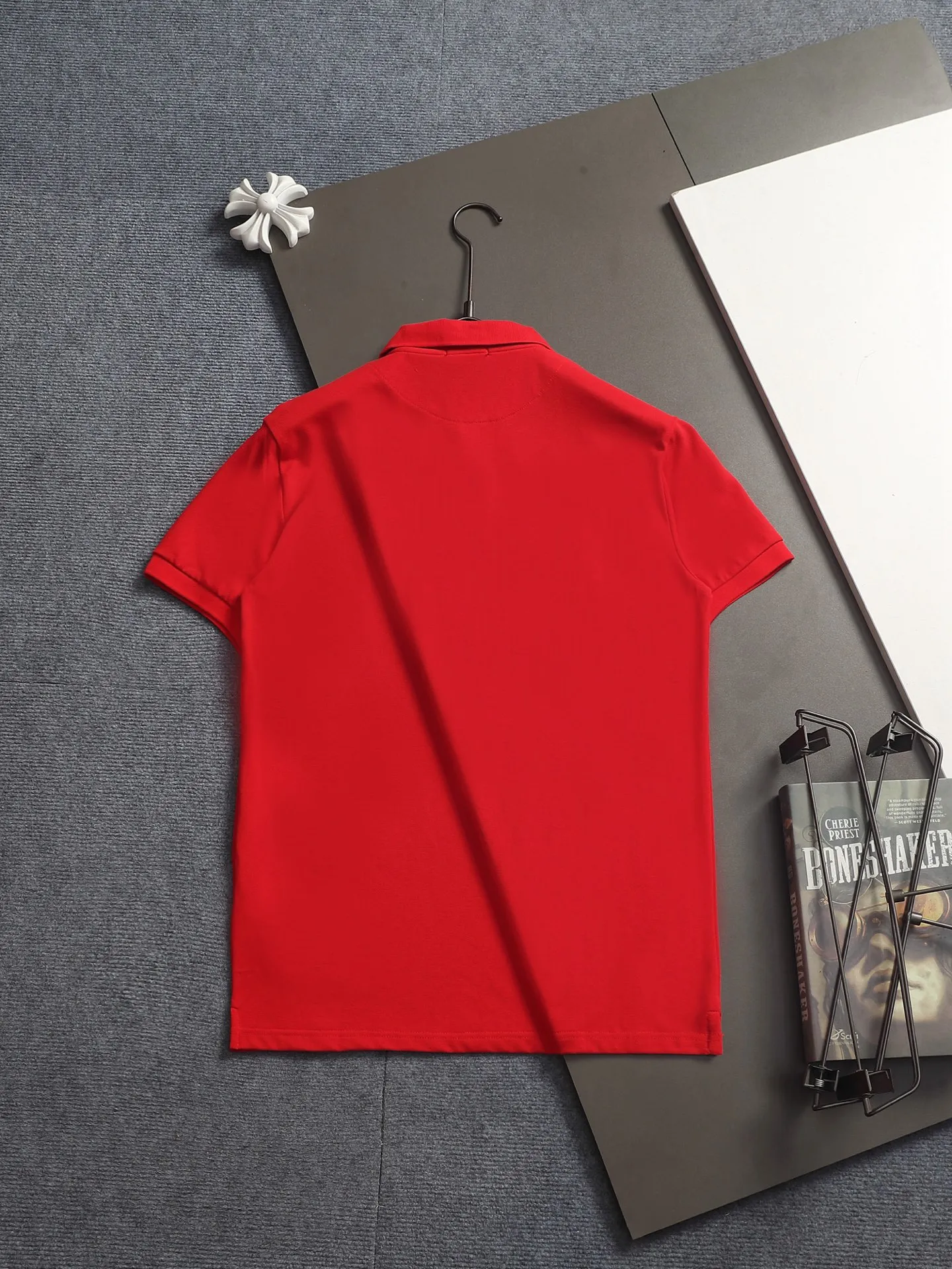 POLO Classic logo ， Retro Same Style Versatile : White Black Blue Gray Red Size：M L XL XXL XXXL